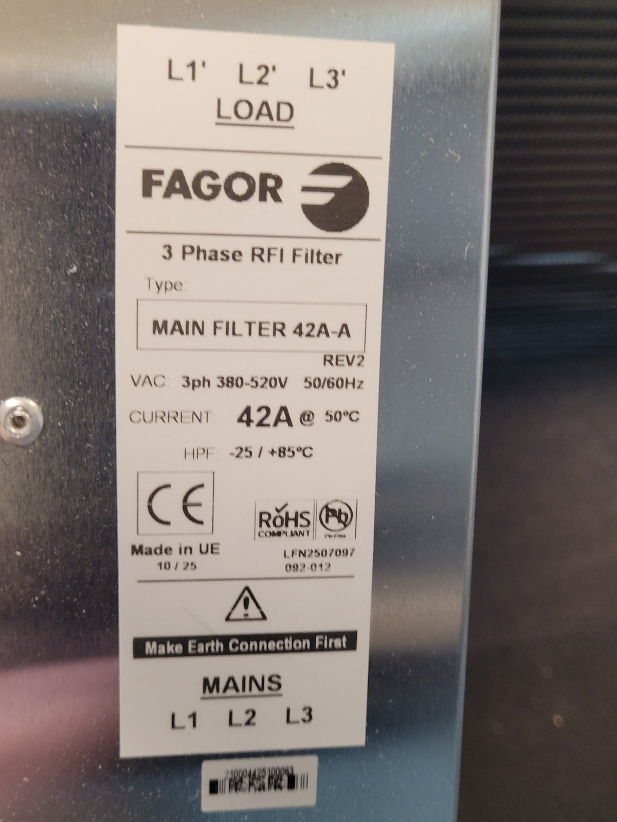 Fagor Main Filter 42A-A