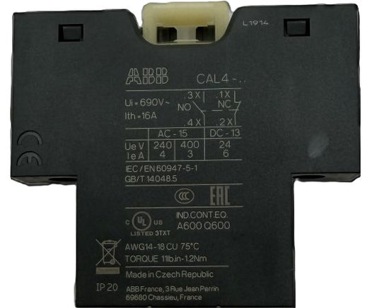 ABB Auxiliary Contact