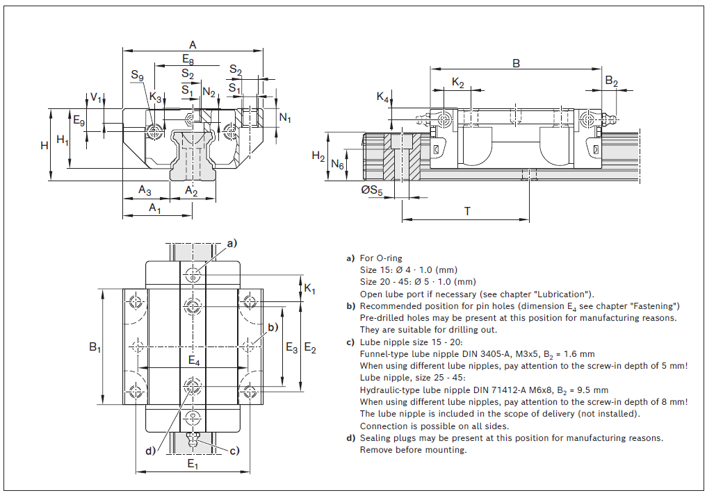 Bosch Rexroth 30mm Runner Block